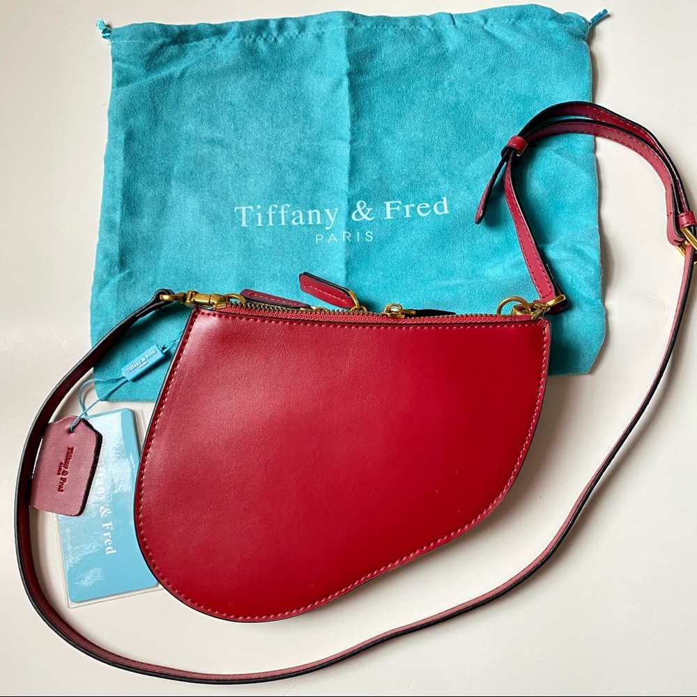 NWT LEATHER SADDLE BAG❤️